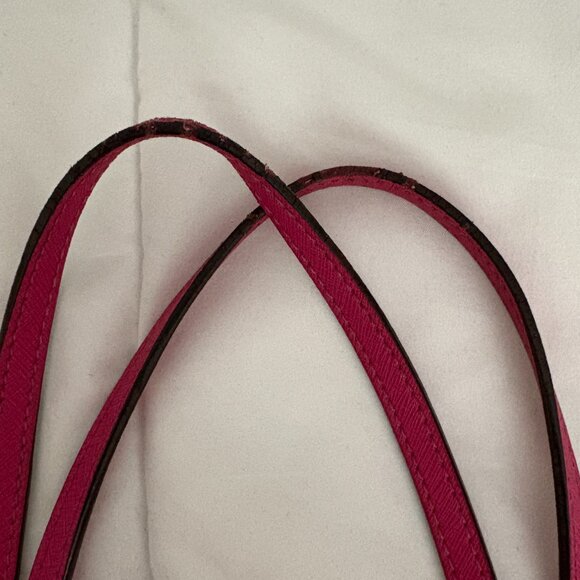 Michael Kors Jet Set Travel Leather Tote Fuschia Pink - Picture 13 of 14